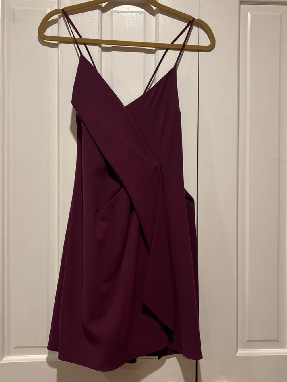 ALICE AND OLIVIA DRAPED CRISS CROSS MINI DRESS SIZE 6